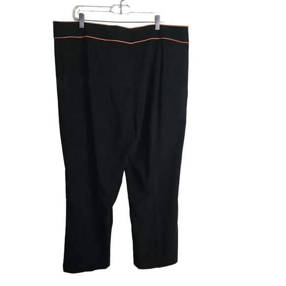 Courtenay Stretch Microfiber Black Wide Leg Pants Size 20W - Picture 2 of 4